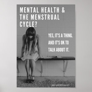 Poster Menstrual do local de trabalho da saúde