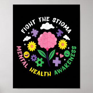 Poster Mental Health Awareness Depression Suicide Prevent