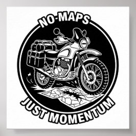 Poster Mentalidade de Liberdade no Turismo de Moto