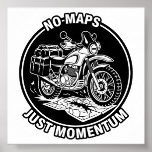 Poster Mentalidade de Liberdade no Turismo de Moto