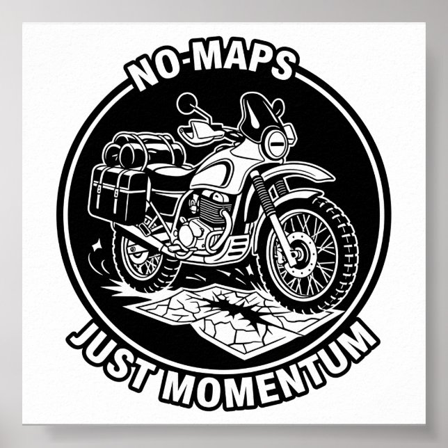 Poster Mentalidade de Liberdade no Turismo de Moto (Frente)