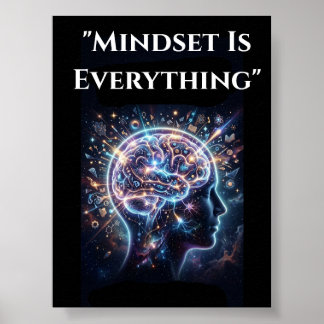 Poster Mentalidade É Tudo ARTE DE PAREDE Motivacional Pos