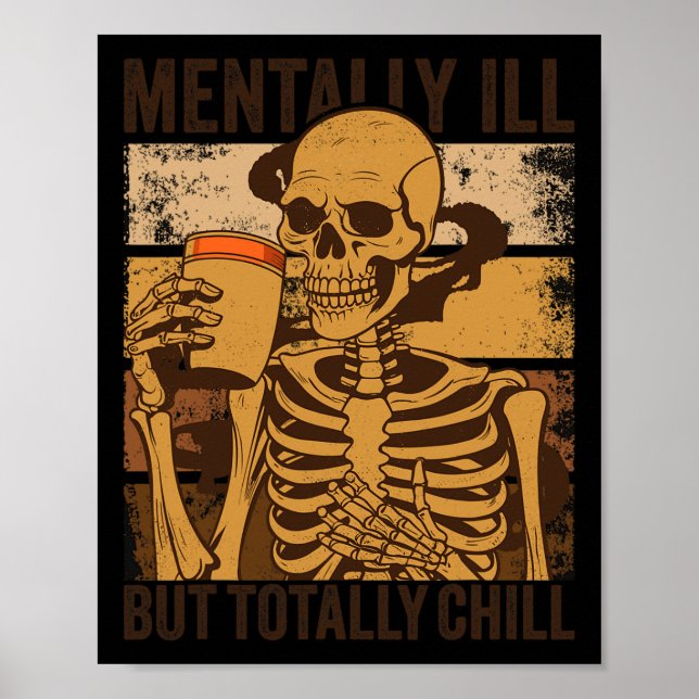 Poster Mentalmente Doente, mas Totalmente Enchido Figurin (Frente)
