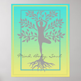 Poster Mente, Corpo, Meditação de Alma