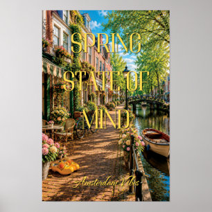 Poster Mente de Primavera Amsterdam Café do Canal Arte