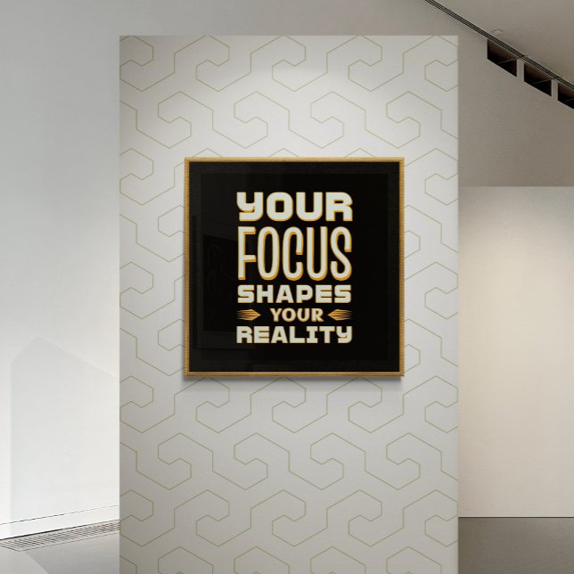 Poster Mente focada, Realidade modelada - Motivação (Criador carregado)