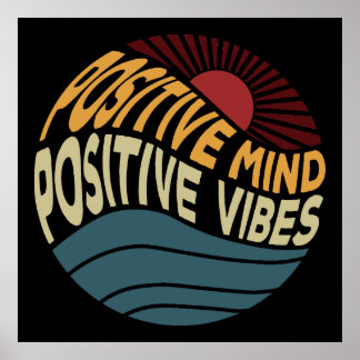 Poster Mente Positiva Vibrações Positivas