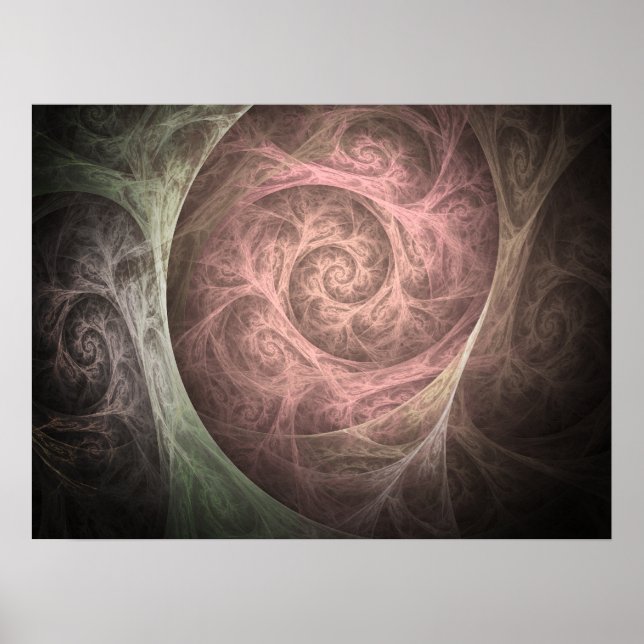 Poster Mente Sobre Matéria Fractal (Frente)