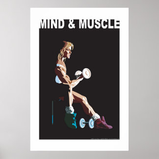 Poster Mente sobre Músculo