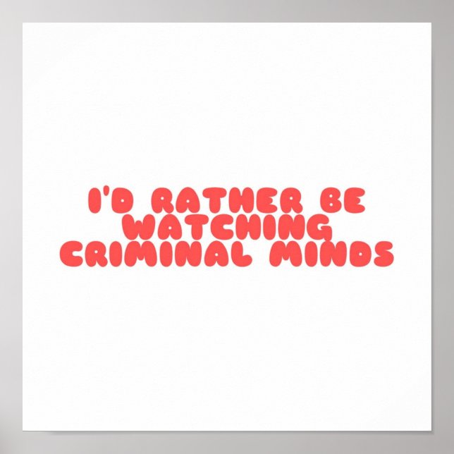 Poster Mentes criminosas (Frente)