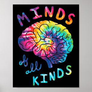 Poster Mentes De Todos Os Tipos De Neurodiversidade Tie D