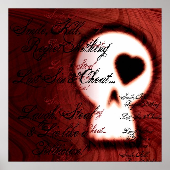 Póster Mentir como um político (Frente)