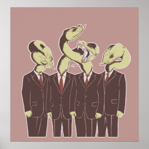 Póster Mentirosos Longo-Tongued