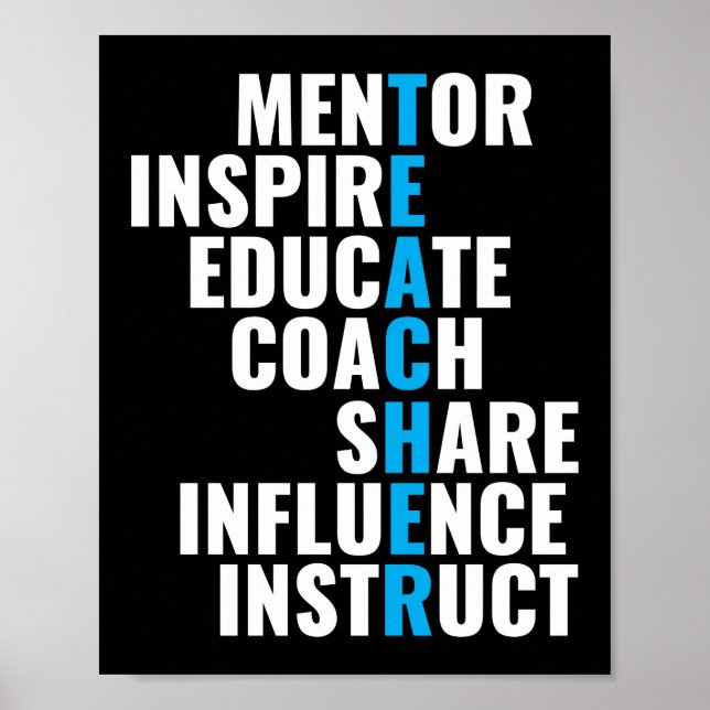 Poster Mentor inspira professor de Nerd de escola engraça (Frente)