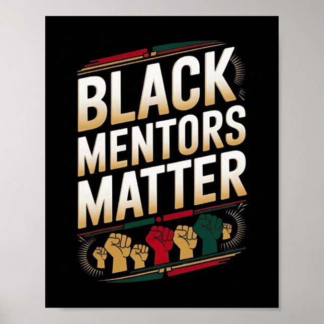 Poster Mentores Negros Problema Cota Histórica do Mês da  (Frente)