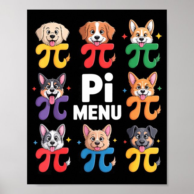 Poster Menu 314 Professor de Matemática Feliz Dia da Tort (Frente)