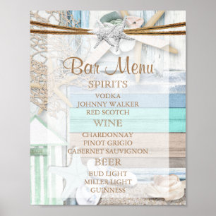 Póster Menu bar - Casamento frontal