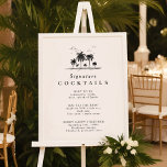 Poster Menu Cocktail de Assinatura<br><div class="desc">Signature Cocktail Menu Poster perfeito para um casamento de praia moderno.</div>