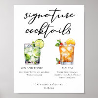 Menu Cocktails de Assinatura do Gin & Tonic Mai Ta