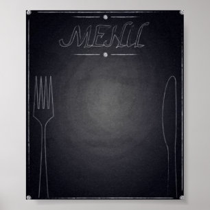 Poster Menu de Lousa