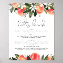 Menu do Bar de Bebidas SAVANNAH Pêssego