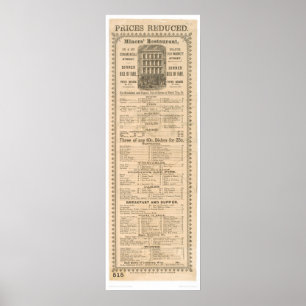 Póster Menu do restaurante dos mineiros (1083A)