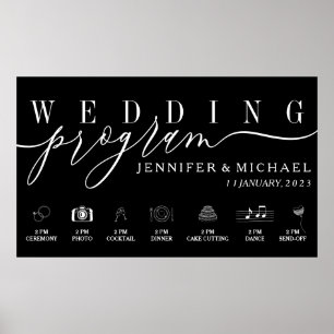 Poster Menu Linha do tempo de ícones personalizados do Pr