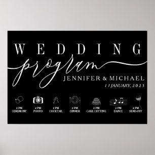 Poster Menu Linha do tempo de ícones personalizados do Pr