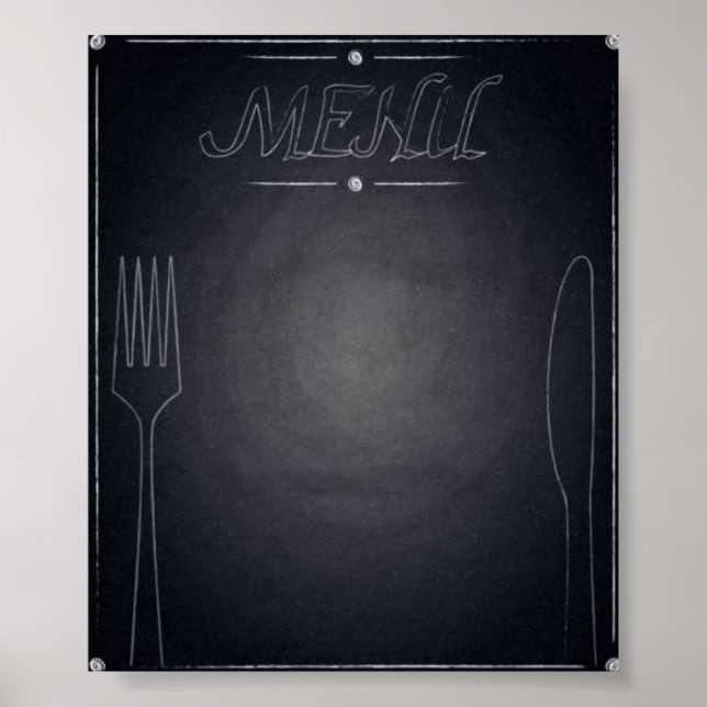 Poster Menu Quadro (Frente)