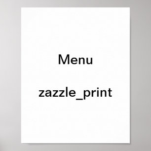 Poster menus engraçados