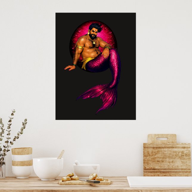 Poster Merbear Lagoon - Arjun Samudra (Cozinha)