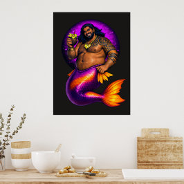 Poster Merbear Lagoon - Maleko Tai