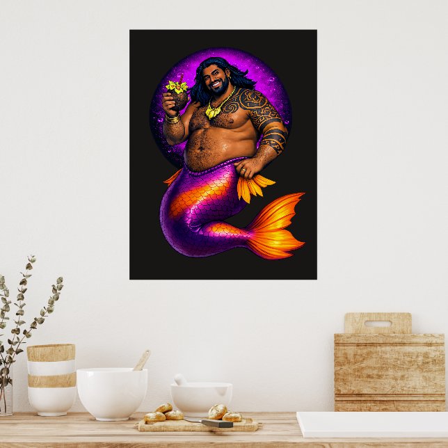 Poster Merbear Lagoon - Maleko Tai (Cozinha)