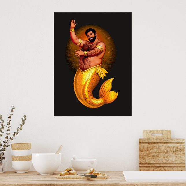 Poster Merbear Lagoon - Rashid Al-Bahr (Cozinha)