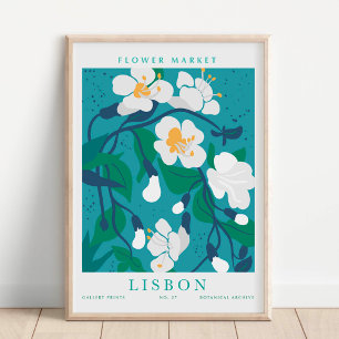 Poster Mercado Botânico de Flores de Lisboa