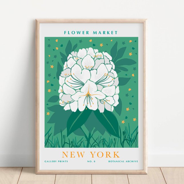 Poster Mercado Botânico de Flores de Nova York (Criador carregado)