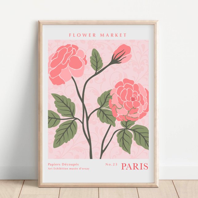 Poster Mercado Botânico de Flores de Paris (Criador carregado)