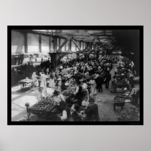 Póster Mercado da comida da zona leste na Nova Iorque