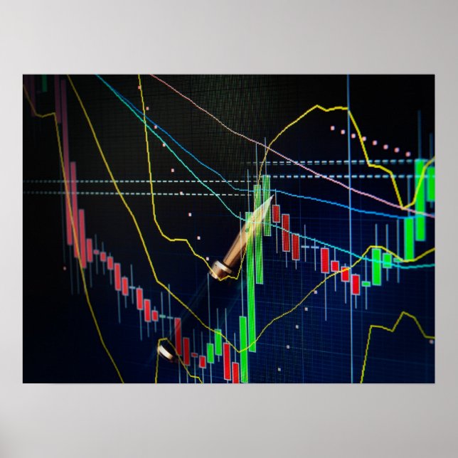 Póster Mercado de ações (Frente)
