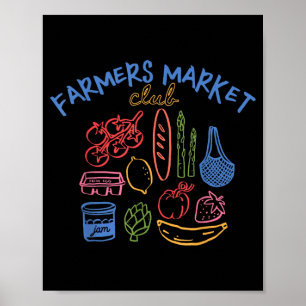 Poster Mercado de Agricultores Fruta Legume Estética Food