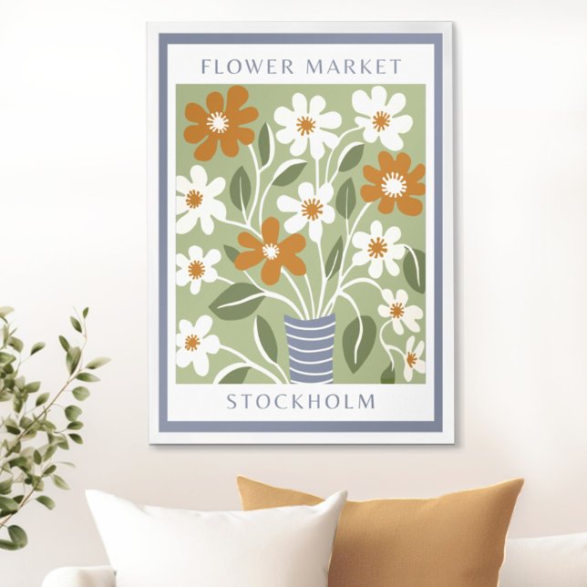 Poster Mercado de Flores de Entrada (Elevate Your Space with Flower Market Wall Art Prints by Wild on Flowers)