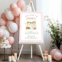 Mercado de legumes de fazenda Aniversário Bem-vind