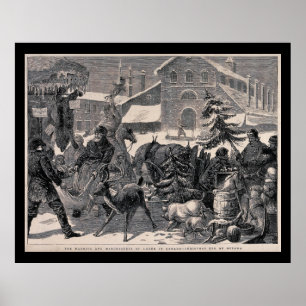 Poster Mercado de Ottawa Canada Vintage na Rua Eve de Nat