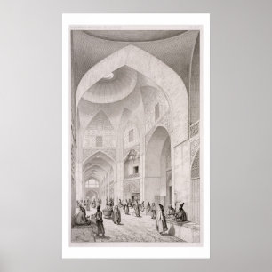 Póster Mercado de pano, em Isfahan, 'da viagem