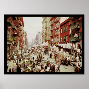 Póster Mercado de Rua de amora. 1900