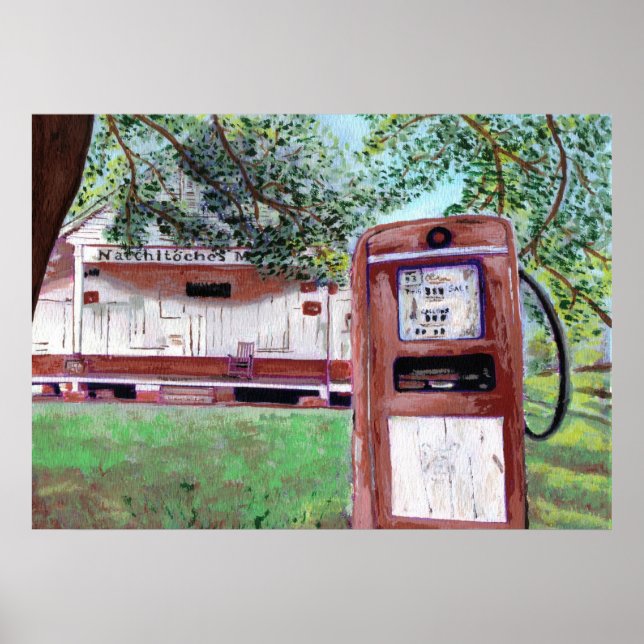 Poster Mercado de velhas Natchitoches (Frente)