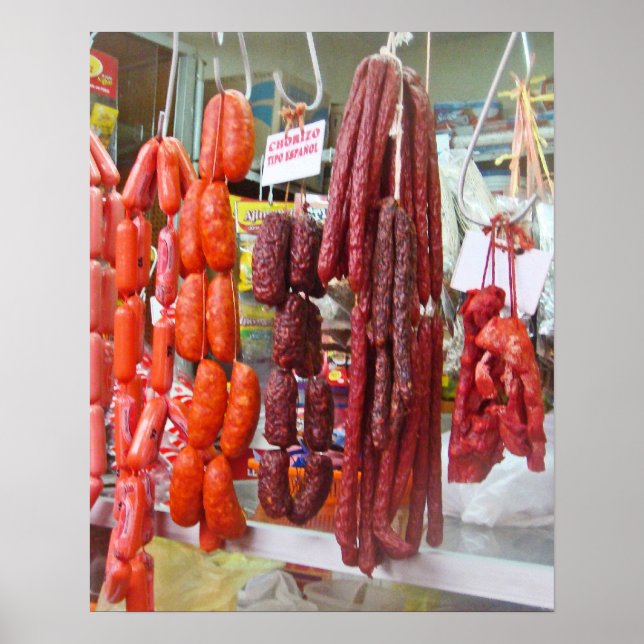 Póster Mercado do enchido em Lima (Frente)