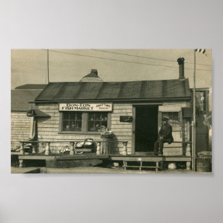 Poster Mercado do pescado Nantucket Bon-Ton