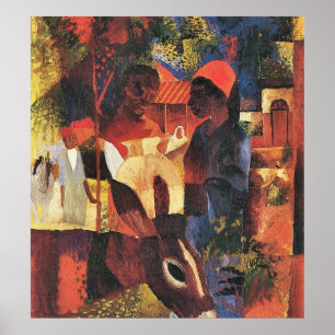 Poster Mercado em Tunísia daqui até agosto Macke