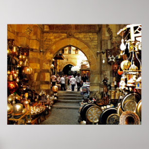 Póster Mercado Khan al-khalili